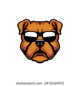 dog abstract logo modern style