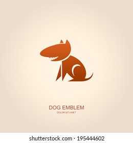 Dog abstract vector template design emblem logo, Pets, Business technology universal idea, Vector illustration Eps 10