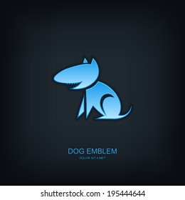 Dog abstract vector template design emblem logo, Pets, Business technology universal idea, Vector illustration Eps 10