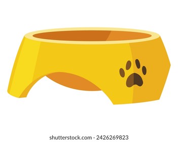 Dog accessories shop icons. Dog plate. Petshop supermarket. Pet accessory. Vector illustration in flat style clip art