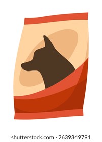 Dog accessory shop icon. Dog feed. Petshop supermarket. Pet accessory. Vector cartoon illustration in flat style