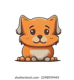 Dog Adorable and Cute Mascot Vector Illustration