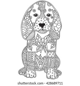 Colouring Pages Dogs High Res Stock Images Shutterstock