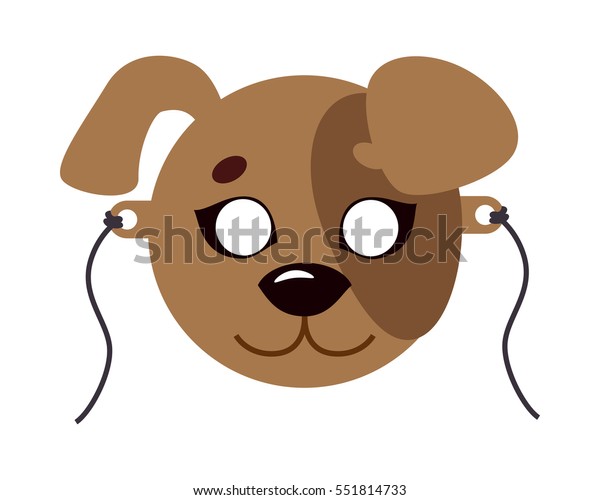Download Dog Animal Carnival Mask Vector Illustration Stock Vector ...