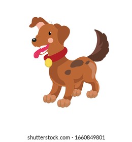 Dog Animal Cartoon Vector Illustration 