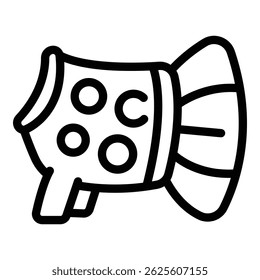 Dog animal cloth icon. Outline dog animal cloth vector icon for web design isolated on white background