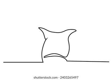 dog animal cute head head portrait one line art design