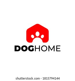 dog animal house logo template design