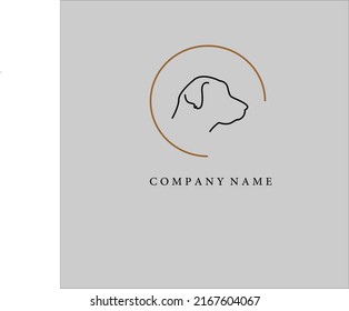 dog animal logo design vector illustration