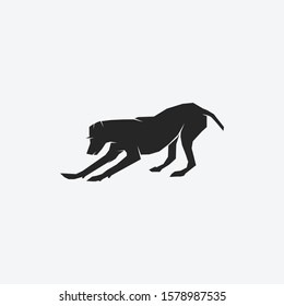 Dog animal logo pet shop logo template - Vector.