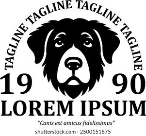 dog animal logo sign vector