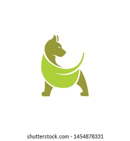 a dog animal logo template