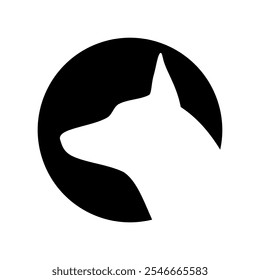 Logotipo del animal del perro. Imagen de Vector

