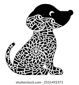 
Dog Animal Mandala, Animal Silhouette