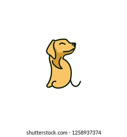 Dog Animal Pet Creative Abstract Illustration Vector Logo