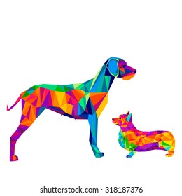 dog animal puppy pet vector black graphic