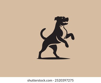 Dog animal vector black logo type
dog Pose vector silhouette illustration black color white background Vector free dog vector set.