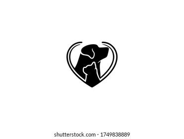 dog animal vector icon logo