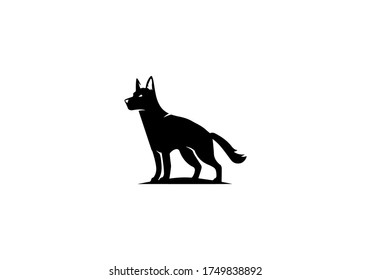 dog animal vector icon logo