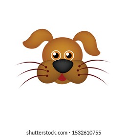 Dog animals cartoon vector on a white background
