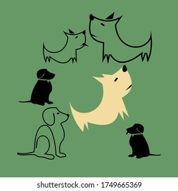Dog Animals Vector Art Bundles