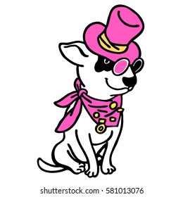 Dog. Animals. Vector graphic art.