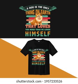 Dog Apparel t-shirt design vector 
