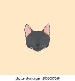 dog avatar photo head cute vector