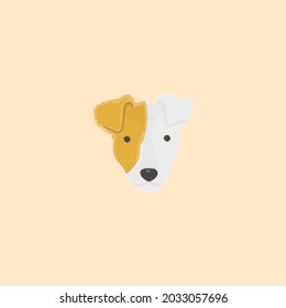 dog avatar photo head cute vector