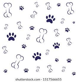 DOG BACKGROUND LOVE ANIMALS, PAW, BONE