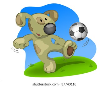 dog with ball