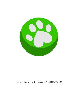 Dog Ball. Flat style, vector illustration design