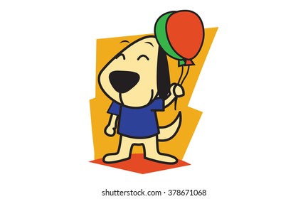 Dog and Balloon