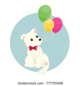 Dog with Balloon