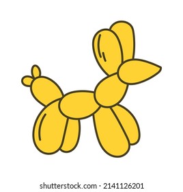 Dog Balloon Icon. Vector illustration