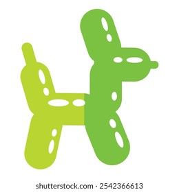 Dog balloon vector icon template