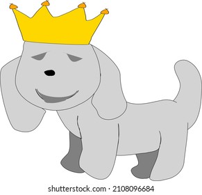 Vector de mascotas aislado de belleza de perro