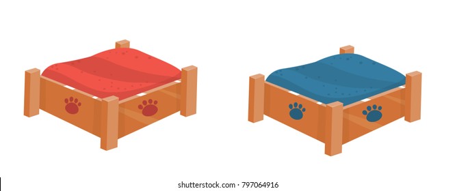 Dog Bed Vector
