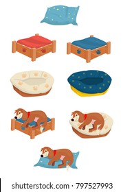 Dog Bed Vector