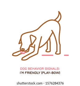 Dog behavior icon. Domestic animal or pet language. Shaking off. Stress release. Doggy reaction. Simple icon, symbol, sign. Editable vector illustration isolated on white background   