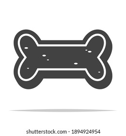 Dog biscuit icon vector isolated