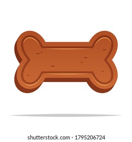 Dog biscuit vector isolated illustration