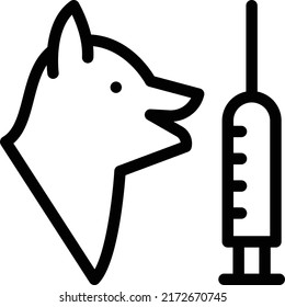 Dog bit Vector illustration on a transparent background.Premium quality symmbols.Stroke vector icon for concept and graphic design.