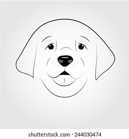 Dog black line