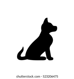 dog black silhouette