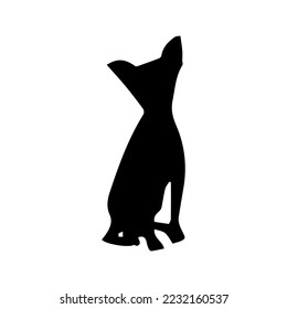 dog black and white logo icon 5