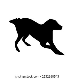 dog black and white logo icon 12