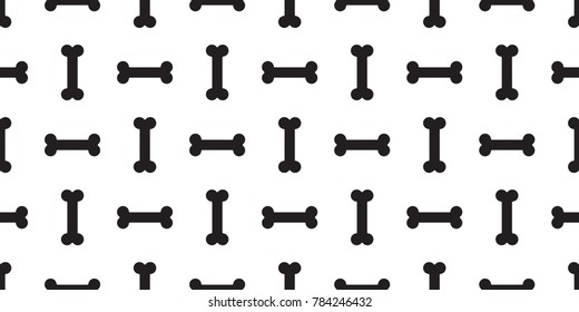 Dog Bone bulldog Seamless pattern puppy vector wallpaper background isolated white