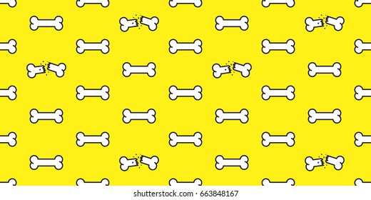 Dog Bone cartoon Doodle Seamless pattern vector wallpaper background