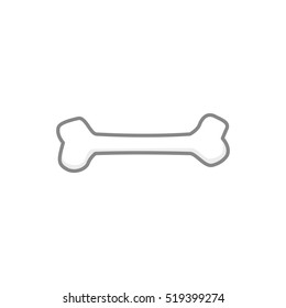 Dog bone cartoon vector